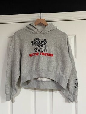 Grey Crewneck Hoodie Sweatshirt with 'Better Together' Graphic